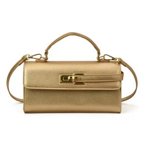 Gold hand bag