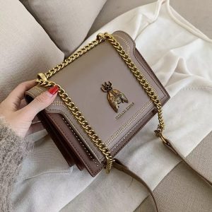 Vintage bee chain shoulder bag