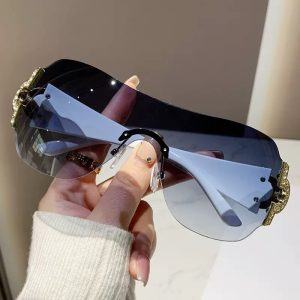 Rimless Cut Edge Sunglasses